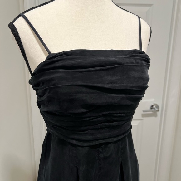 J. Crew Elegant Black Ruched Jumpsuit - Picture 6 of 13